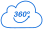 Ícone do logo MeuPasseioVirtual azul